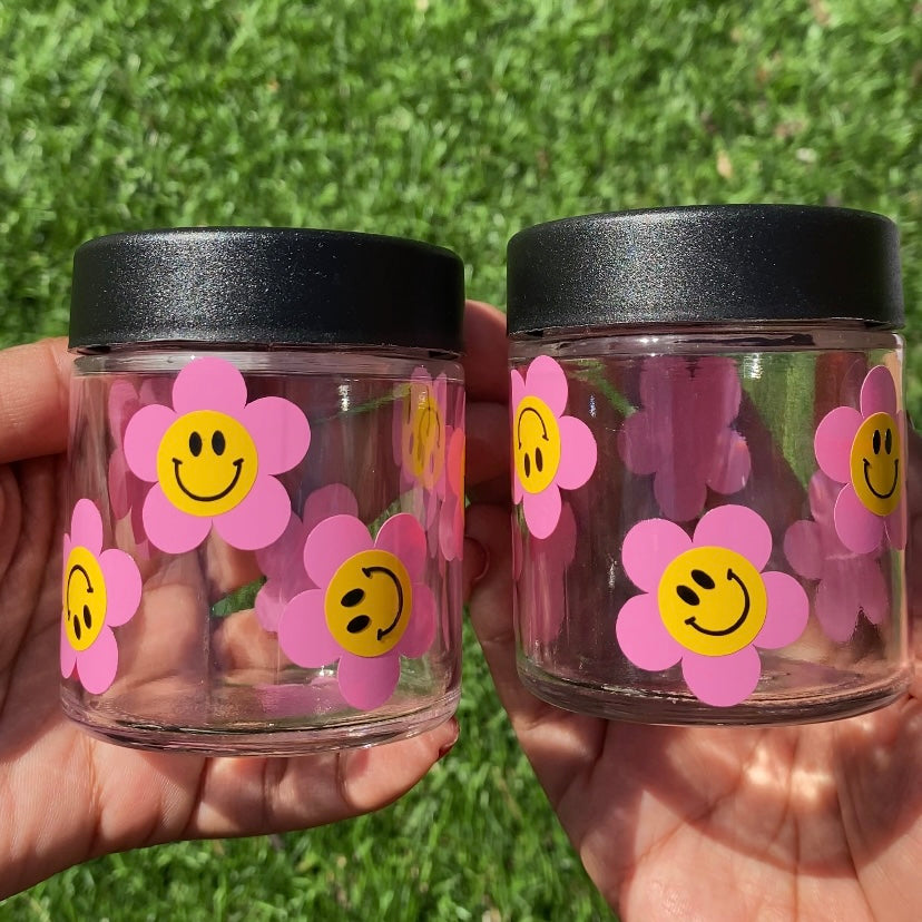 Flower Stash Jar