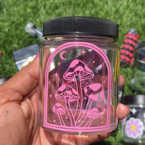 Sparkly Mushroom Stash Jar